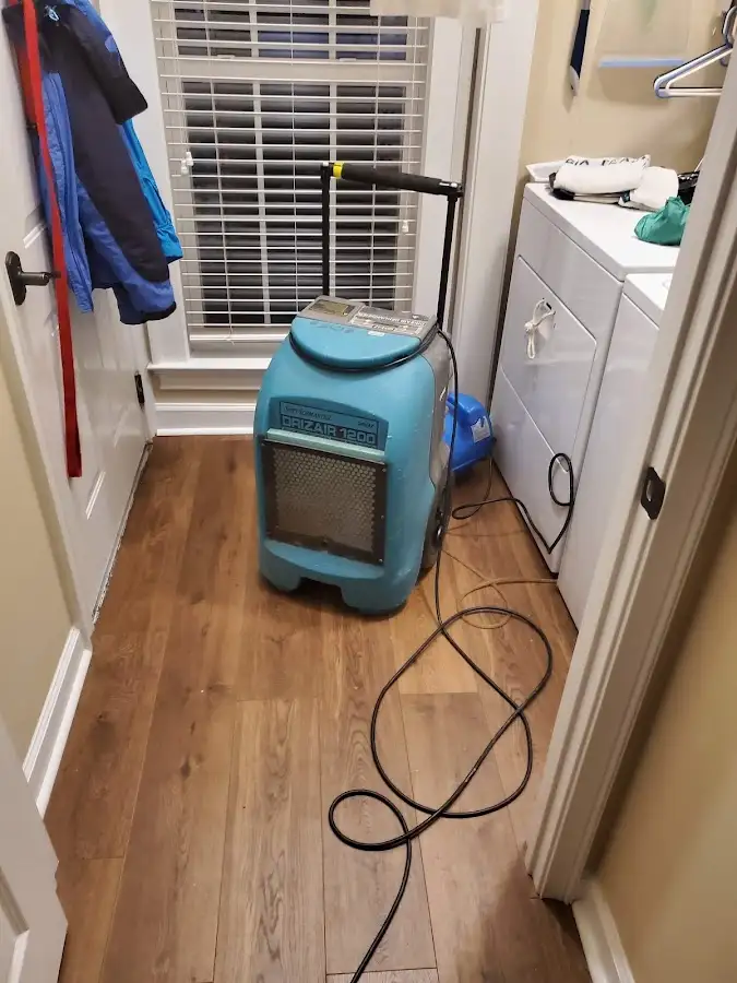 Commercial dehumidifier deployed for Flood Damage Cleanup in Oroville