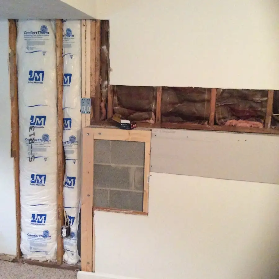 Wall insulation replacement during Contents Cleaning & Restoration in Oroville